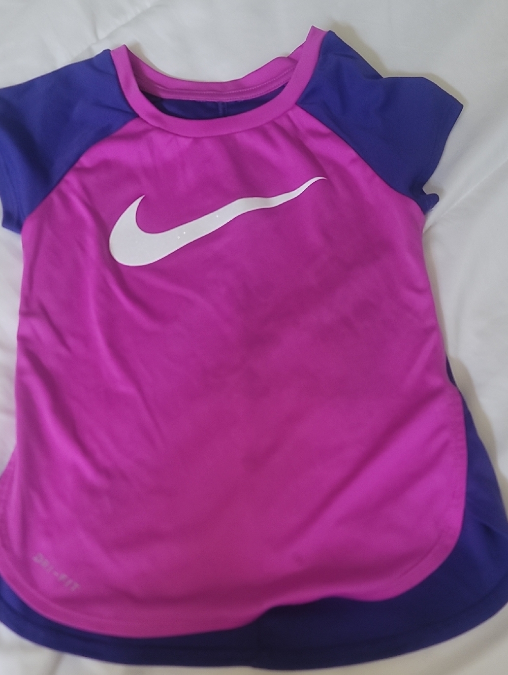 Nike Kids  Pink and Purple Dry Fit Tshirt